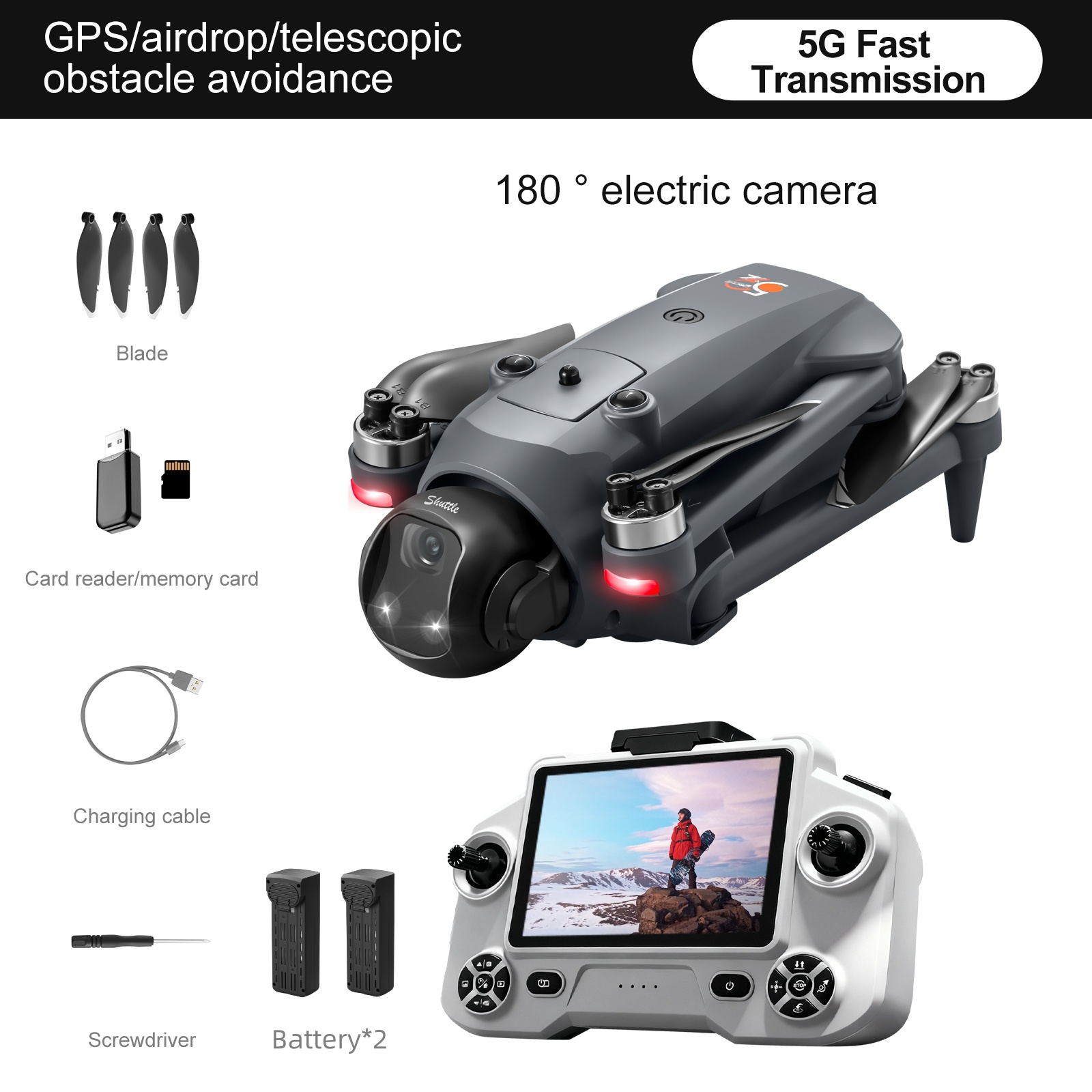 YL059-GPS-Black-Dual Battery photo 1