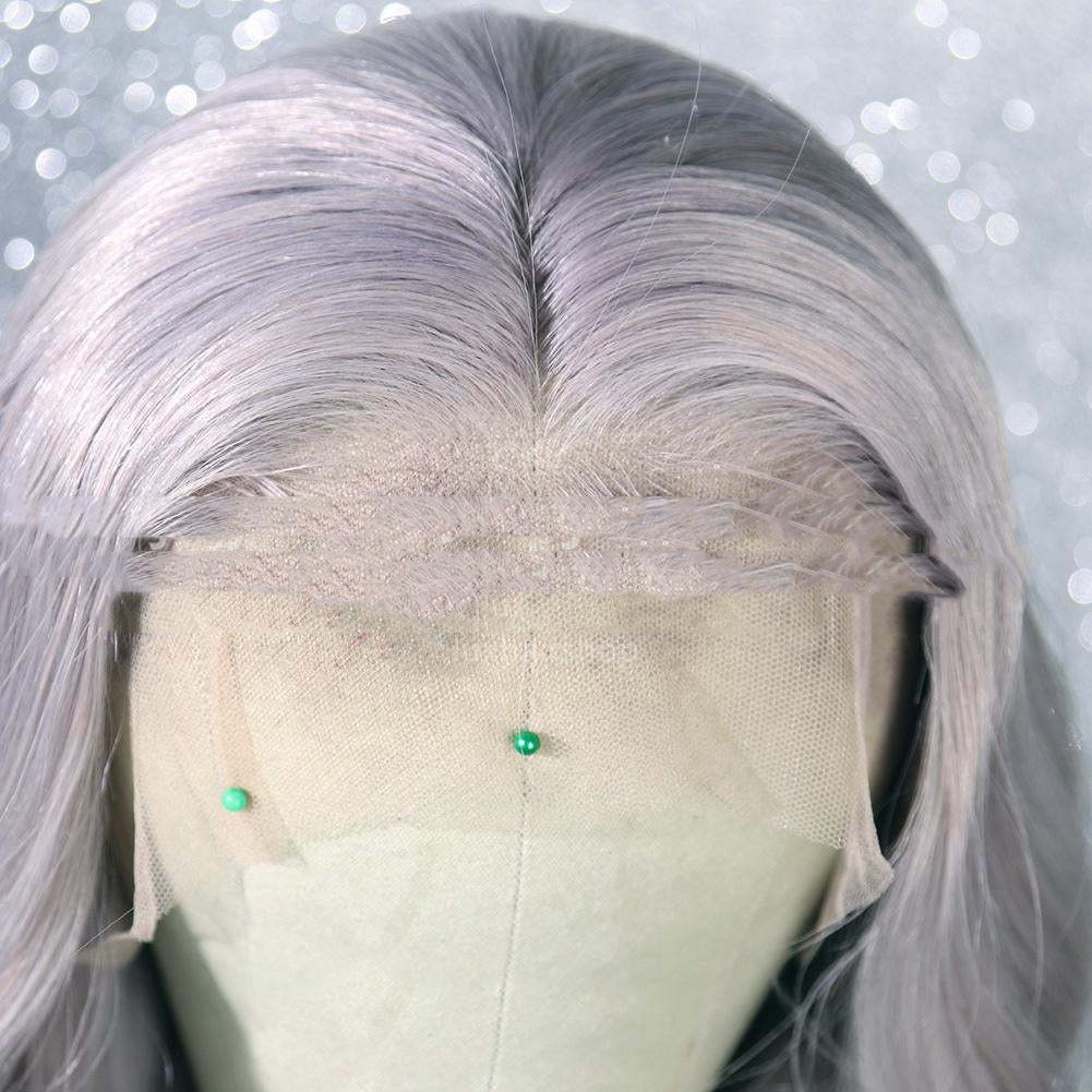 Wave Long Curly Synthetic Fiber Front Lace Wig photo 2