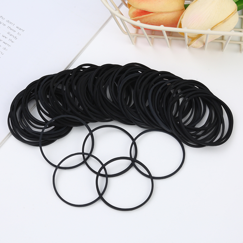 Elastic Rubber Bands Office Supplies Rubberbands BLACK photo 6