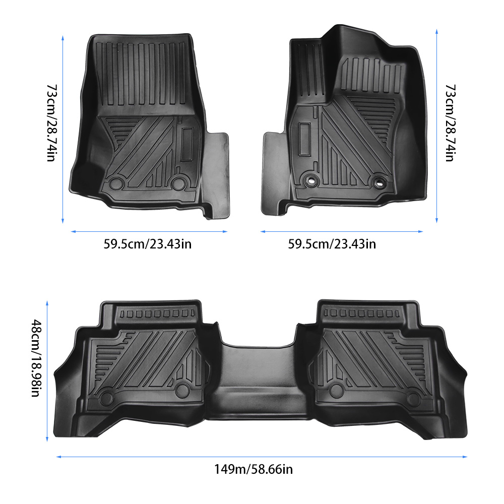 TPE Floor Liner Floor Mats Compatible With Tacoma 2024 Auto Accessories photo 7