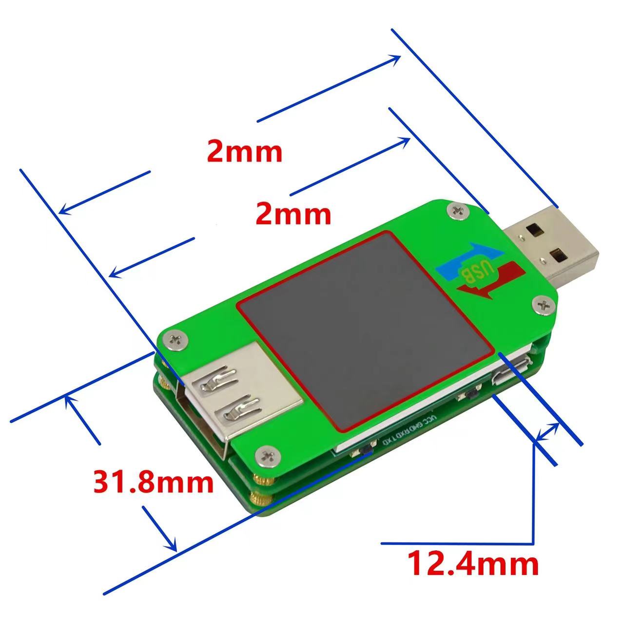 USB 2.0 Color Screen Tester Voltage Ammeter Thermometer UM24C With Bluetooth Communication Board photo 4