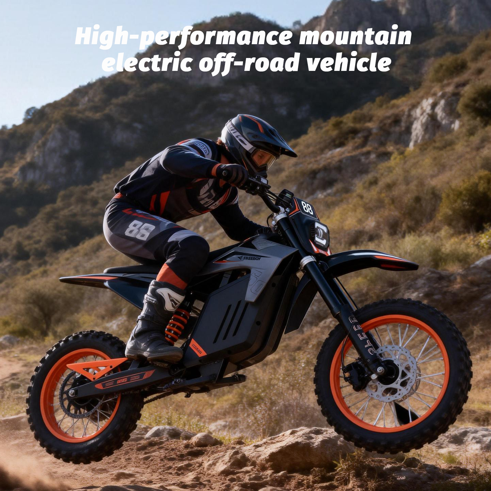 Y88 14 Inches Wheel Off Road Eletric Motorcycle With 3000W Power Motor photo 2
