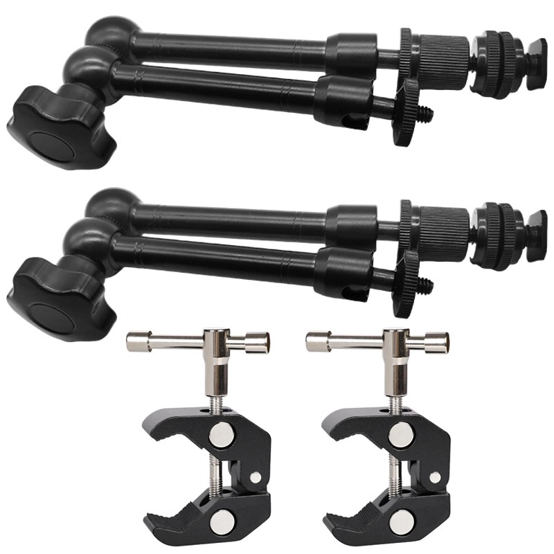 2X  Magic Arm Super Crab Clamp For Camera Monitor LED Video Fill Lights photo 3