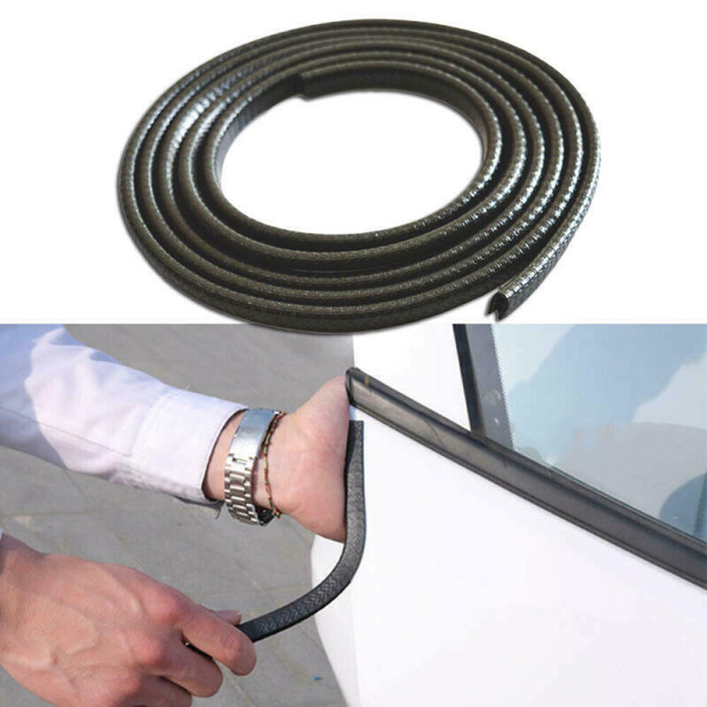 12M Car Door Boot Edge Protector Strip Trim U Shape Guard Seal Rubber Black photo 3