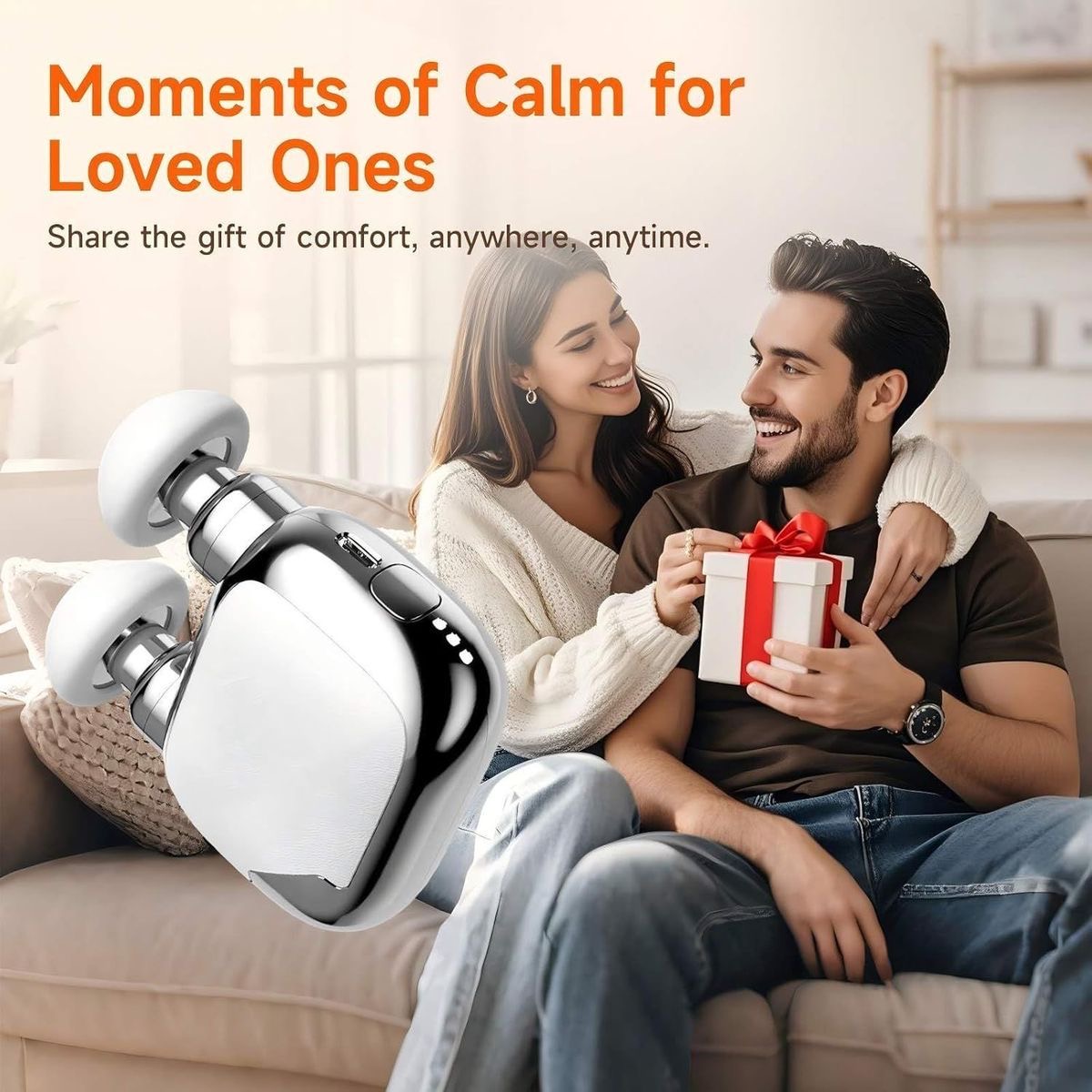 New Upgrade---Mini Muscle Massage Gun Electric Fascia Massager 2 Heads For Neck & Body photo 8