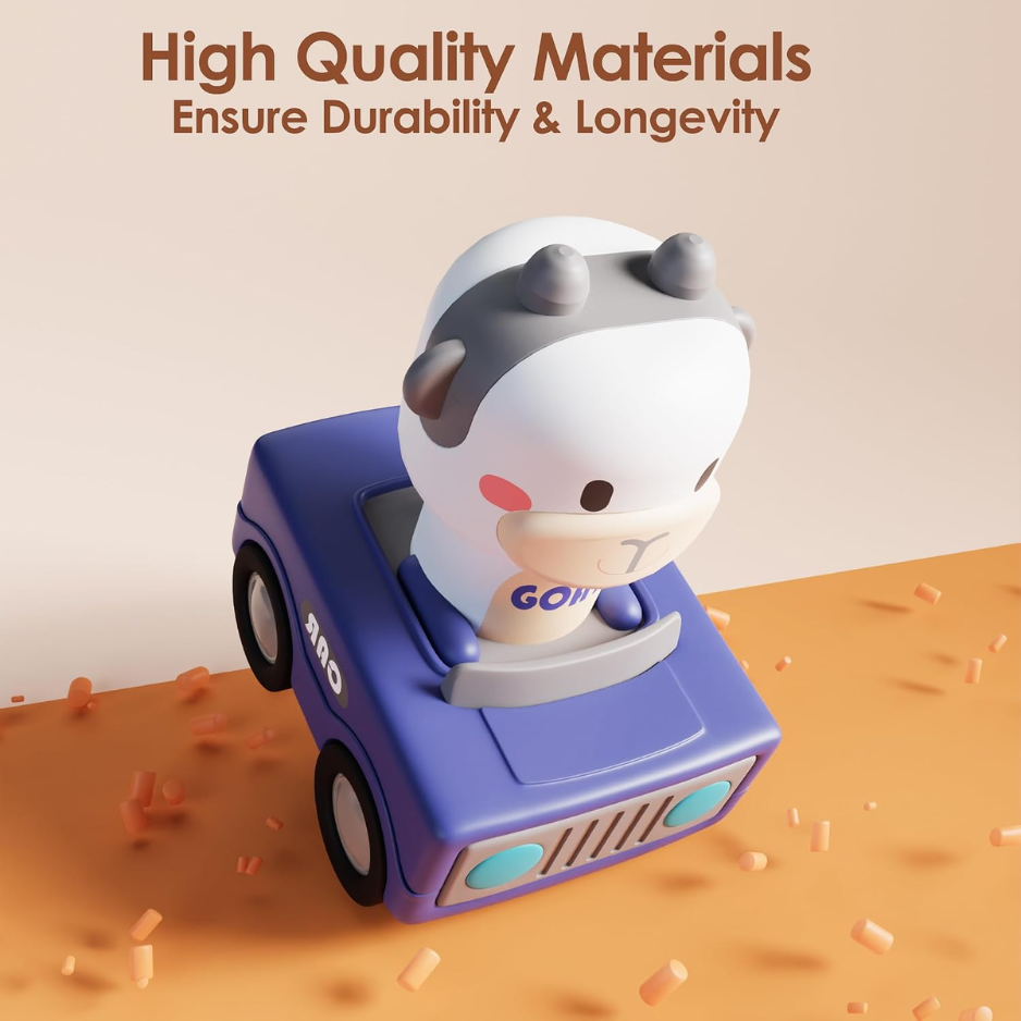 Baby Press To Go Car Toys For Toddlers 1-3, 1 Yr Old Boy Gift photo 5