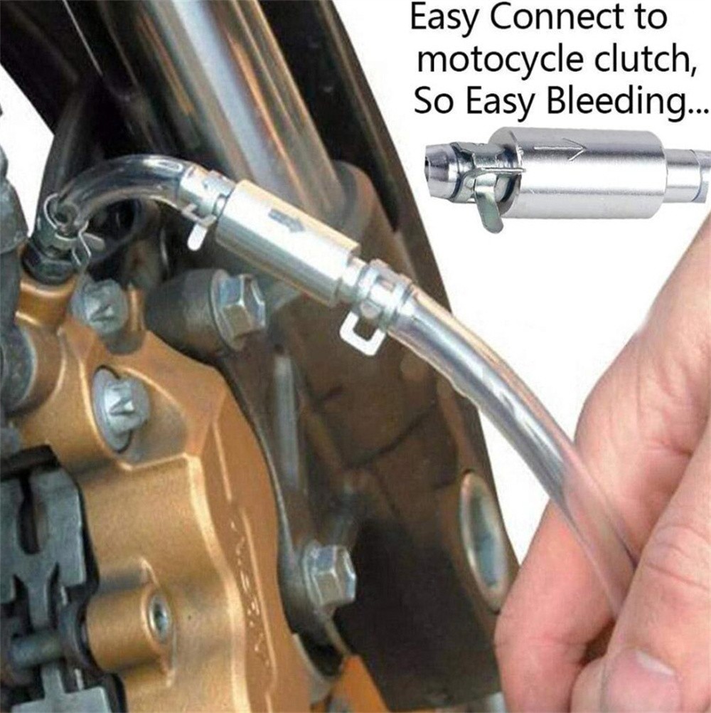2 PCS Brake Bleeder Hose, One Way Check Valve Tube Bleeding Tool Kit photo 3