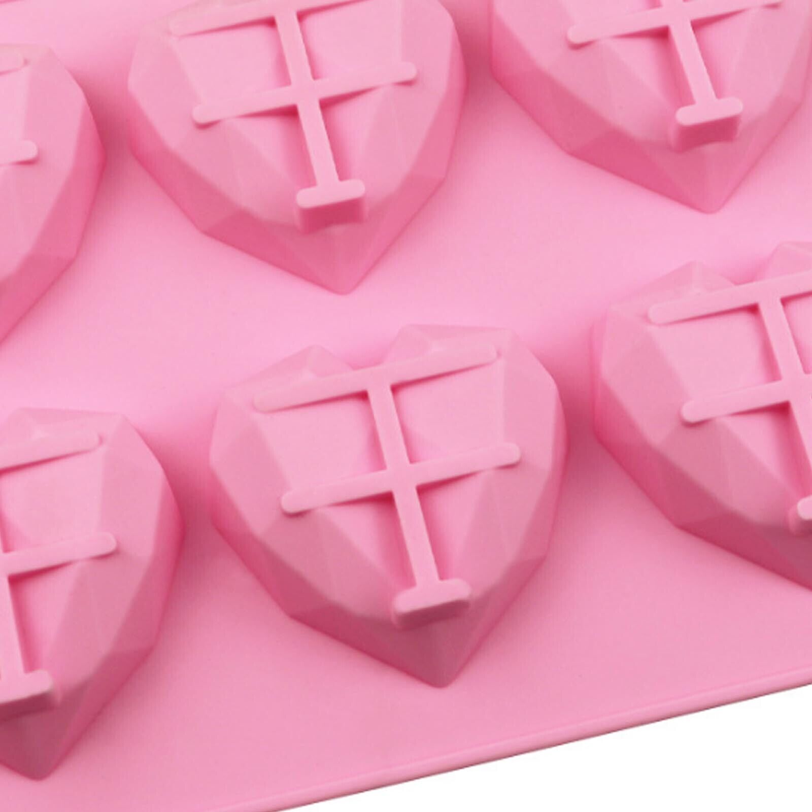 DIY 3D Fondant Mold Silicone Heart Shape Candy Cake Chocolate Mould Sugar Craft photo 5