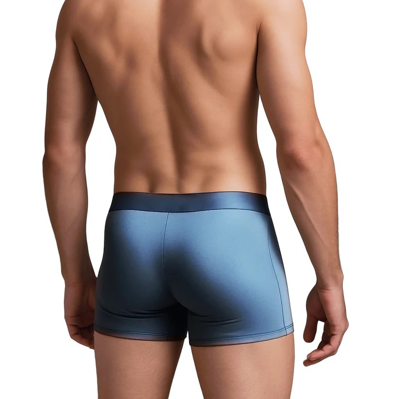 3pcs Satin Silk Boxer Briefs Mid Waist Underpants,Men's Light Luxury Satin Ice Silk Fashion Breathable Boxer Briefs, Silky Sexy Mens Underwear photo 3