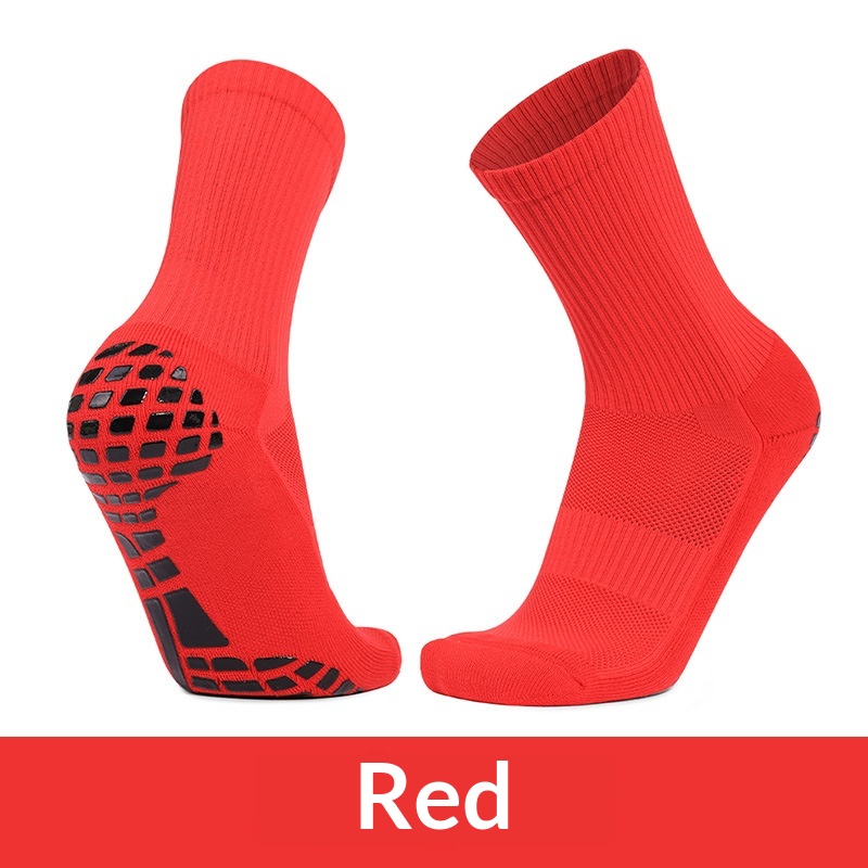 Men's Training Socks Thickeneded Towel Bottom Cushioning Comfortable Pvc Dispensing Non-Slip Socks Sweat-Absorbent Breathable Mid-Calf Football Socks photo 4