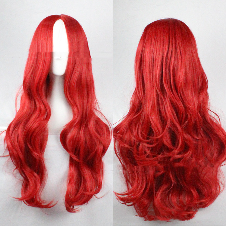 Color Wig Hand-rolled Multicolor Cosplay Center Point photo 2