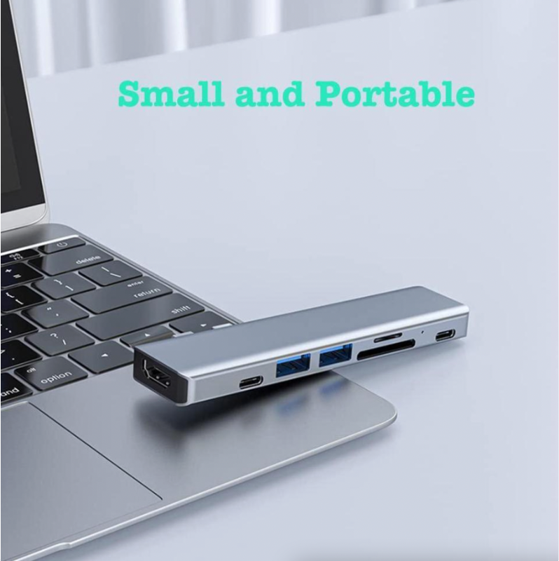 Multiport USB-C Hub Type C To USB 3.0 4K Adapter For Macbook Pro  Air USA photo 4