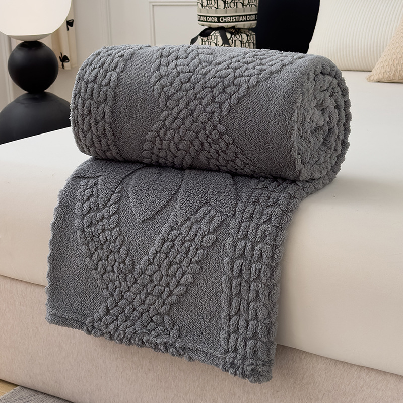 1PC Plush Throw Blanket, Soft Fuzzy Flannel Blanket, Cozy Warm Blanket For Bed Sofa Bedroom, All Season Use photo 6