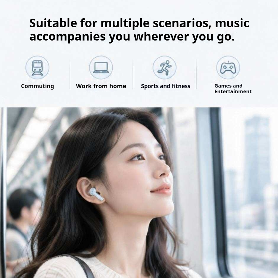 KP-221 Best-selling Wireless Bluetooth Earbuds Semi-in-ear Long Battery Life High-quality Audio Low Latency For Music Gaming Factory Direct In Stock photo 2