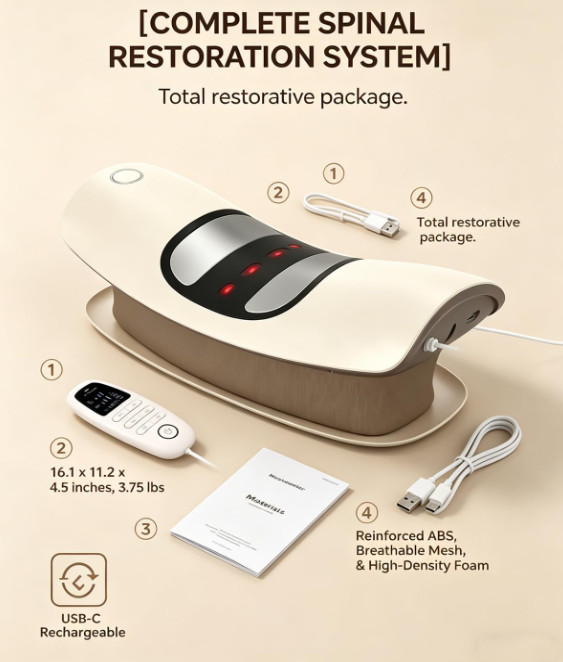 3 Heat Levels Vibration Massager Easy Relieves Lumbar Fatigue Multi-scene Safe photo 4