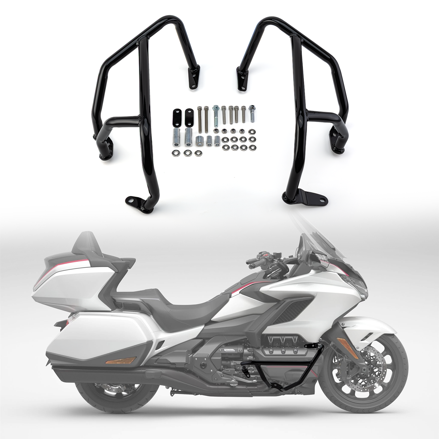 Engine Guard Crash Bar For H Onda Goldwing GL1800 F6C F6B Bagger 18-25 photo 7