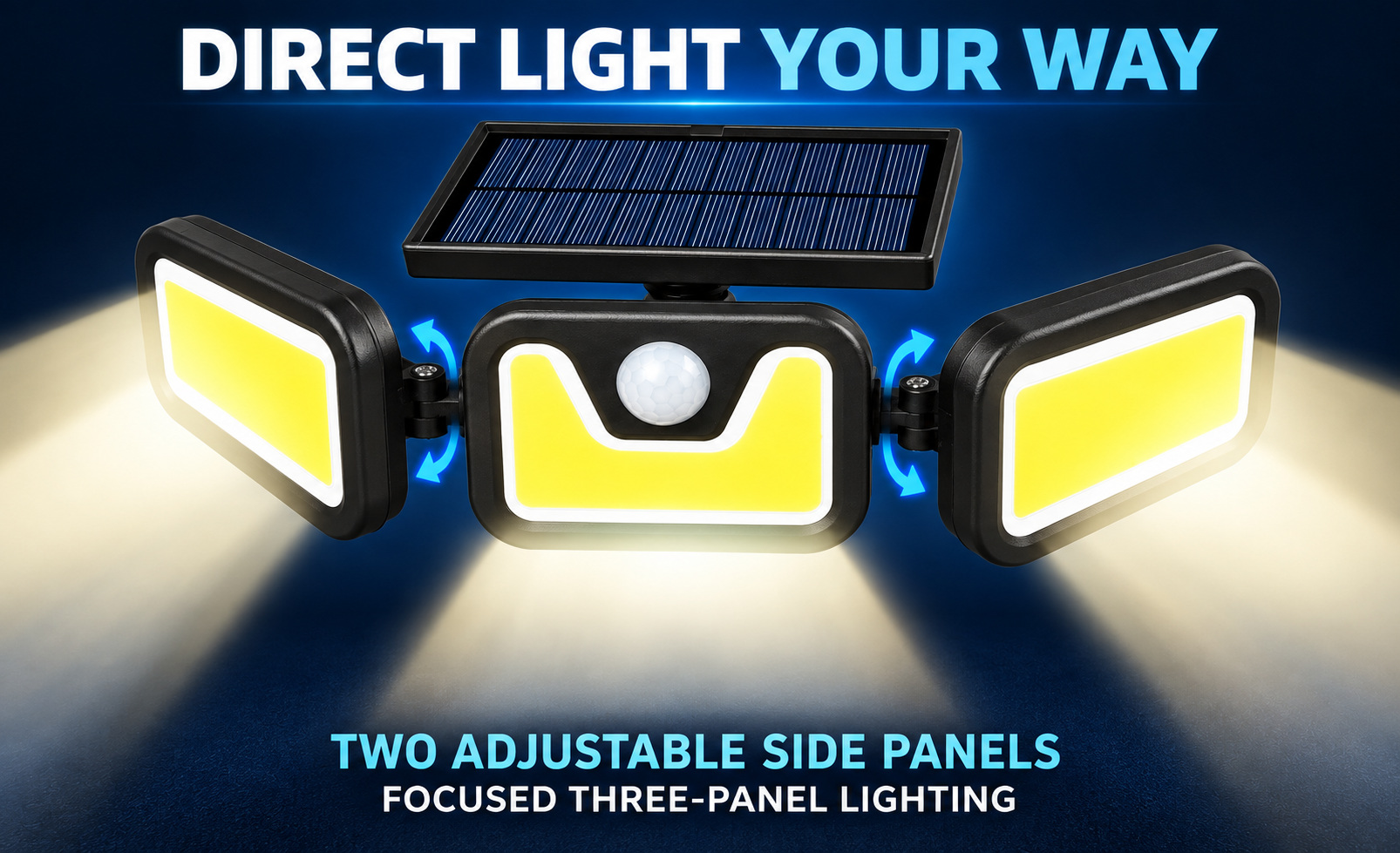 Solar Powered Rechargeable Motion Sensor Waterproof LED Work Light For Auto Repair W771B COB Street photo 4