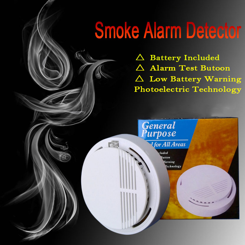 Smoke Alarm Detector Home Fire Safety Sensor Alert Battery Included photo 6