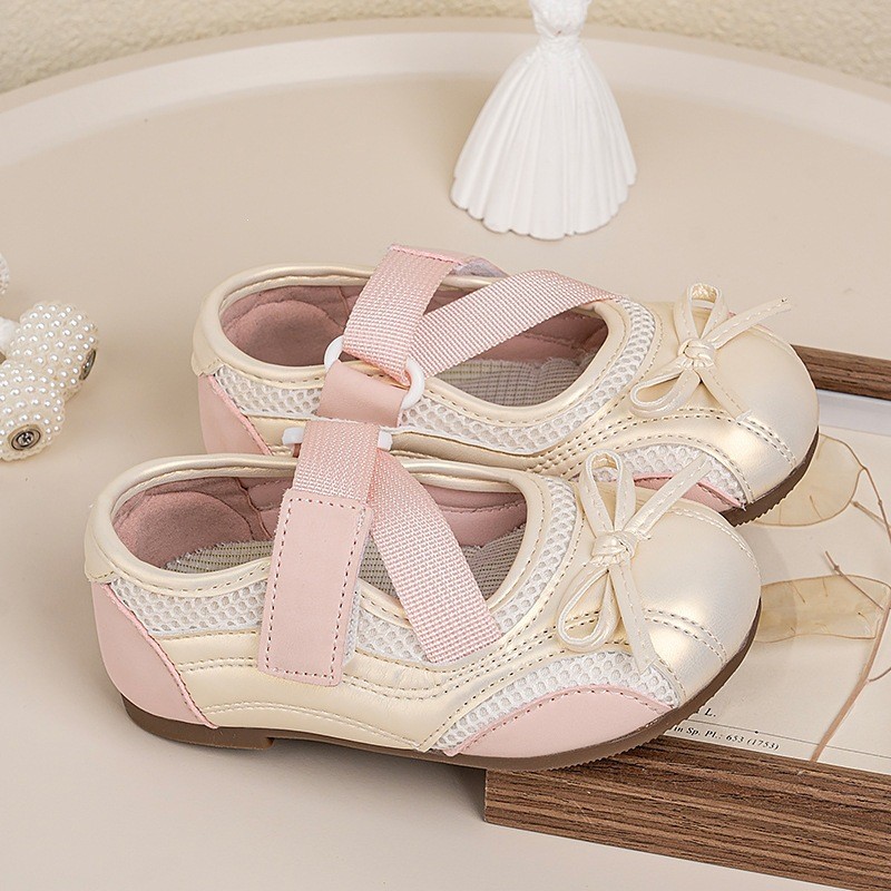 2026 Spring & Autumn Girls Shallow Mouth Leather Shoes, Retro Mary Jane Flats, Versatile Soft Leather Bow Ballet Shoes photo 5