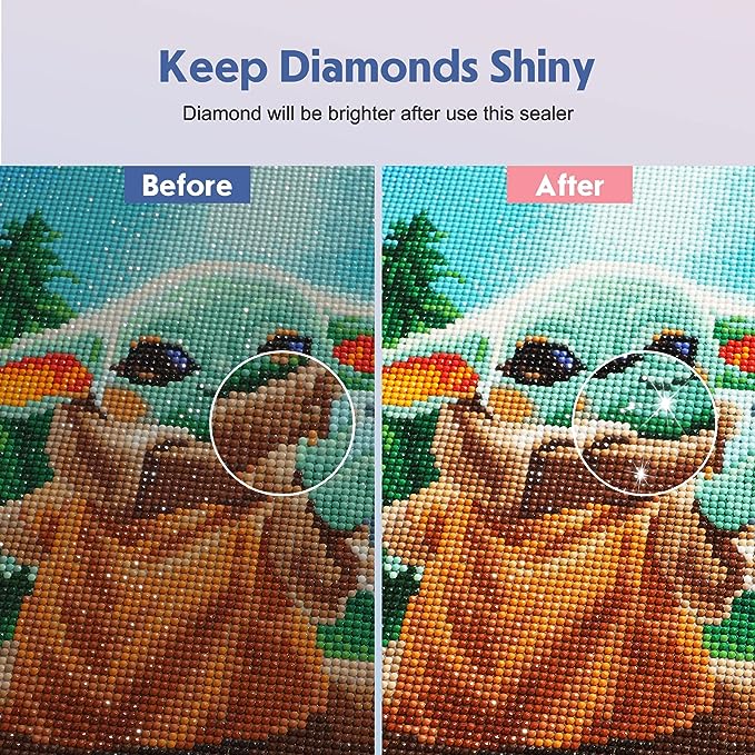 120ML Diamond Art Sealer 5D Permanent Hold DIY Diamond Painting Puzzle Glue 1Bottle photo 4