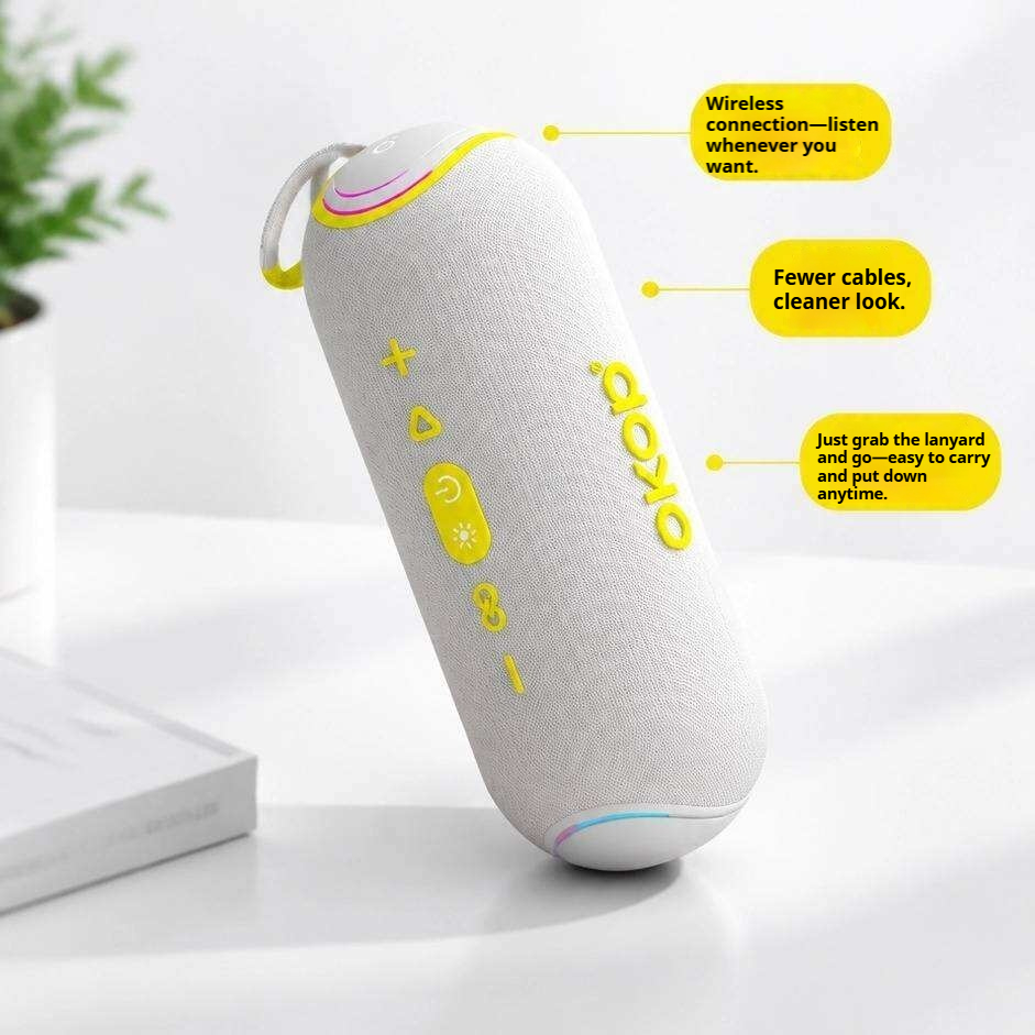 KP-851 Best-selling Wireless Bluetooth Speaker Portable Handle RGB Lighting High-Quality Sound Outdoor Use Factory Direct photo 4
