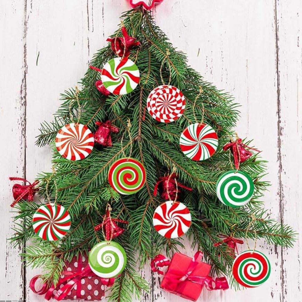 Christmas Candy Ornaments 16 Units, Lollipop And Candy Cane Hanging Tree Decorations For Home, New Year Party And Holiday Decor photo 3