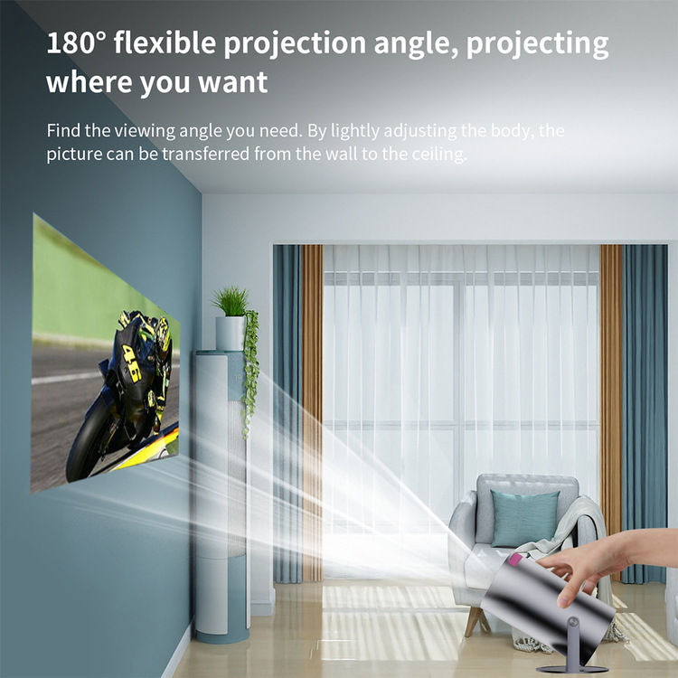 Portable Home Theater Projector, Mini Projector For Bedroom Gaming Movies photo 6