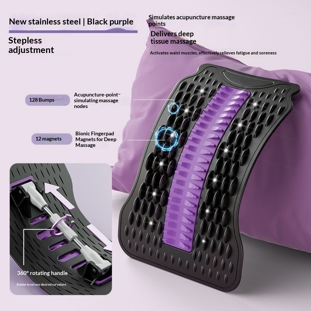 Lumbar Spine Corrector, Back Spine Exercise Equipment, Lumbar Support, Spinal Stretching And Traction Massager, Fitness Equipment photo 6