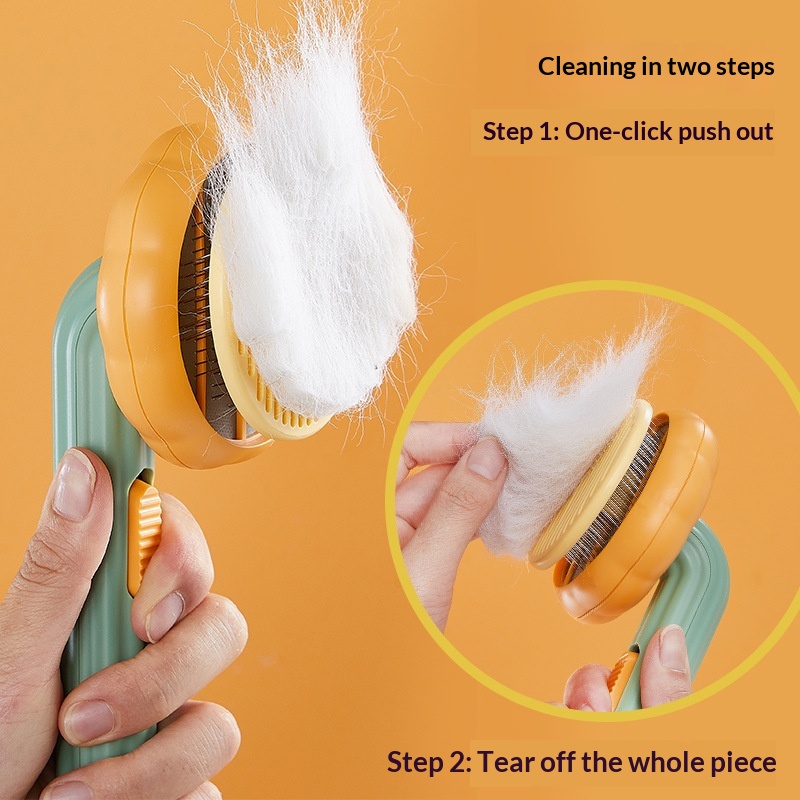 Pumpkin Pet Comb Cat Comb Pet Brush Dog Comb Needle Comb Hair Removal Floating Hair Removal Pet Supplies Cross Border photo 6