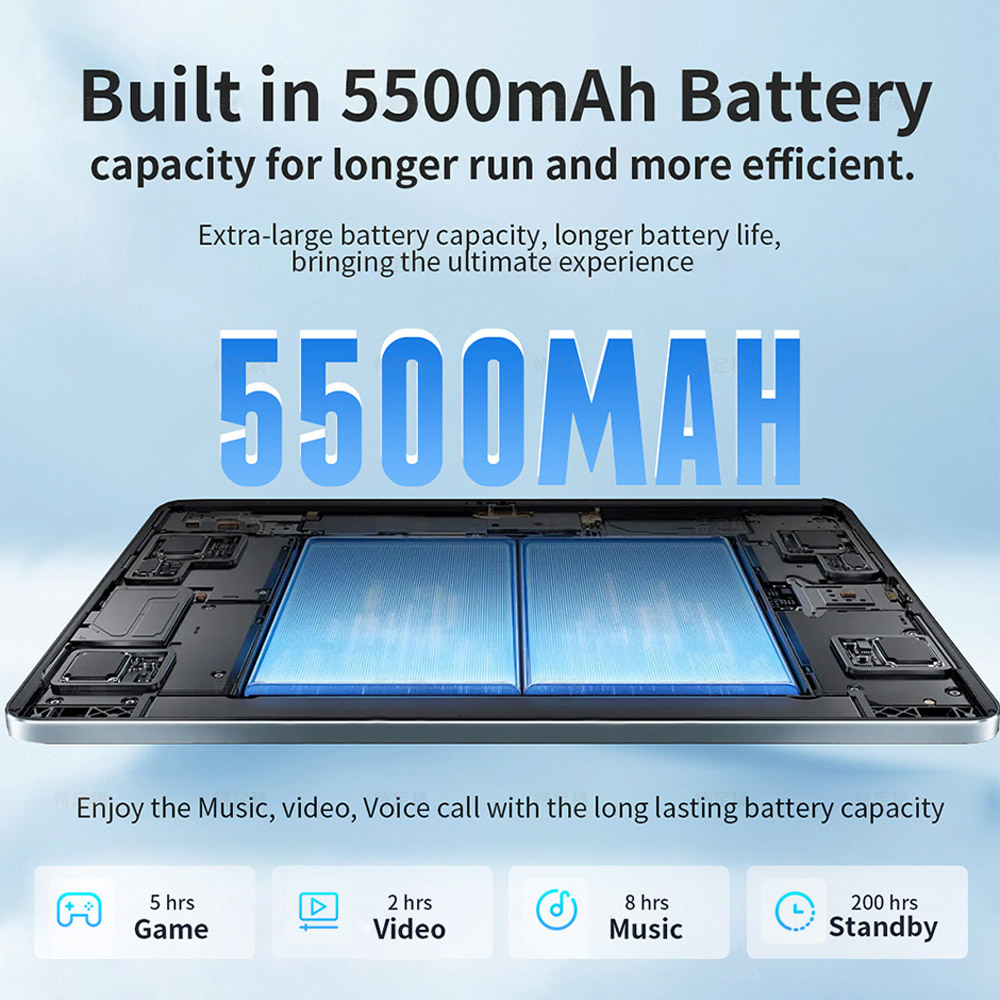 G-tab T9 Rockchip RK3562 Quad Core 3GB 3GB RAM 64GB ROM 10.1 Inch Android 14 Tablet PC  Grey photo 7