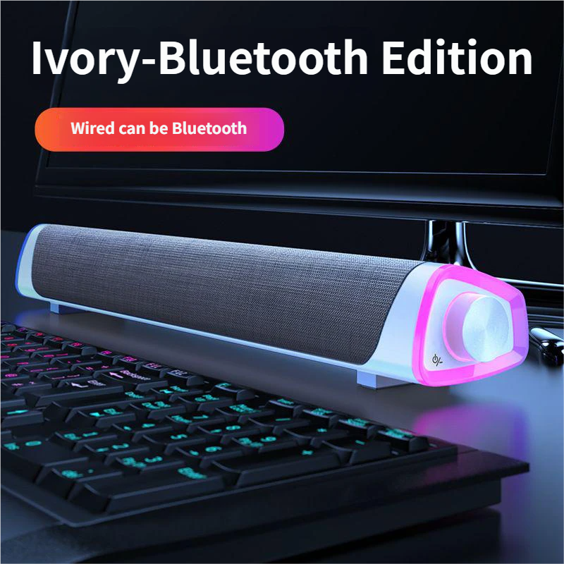 White Bluetooth Speaker Dual Speaker USB Powered IPX2 Waterproof photo 1