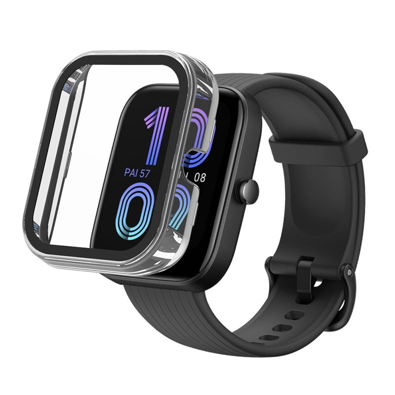Applicable To Huami Amazfit Bip3 Pro Watch Case Tempered Film Integrated Shell Drop-resistant Hard Case photo 5