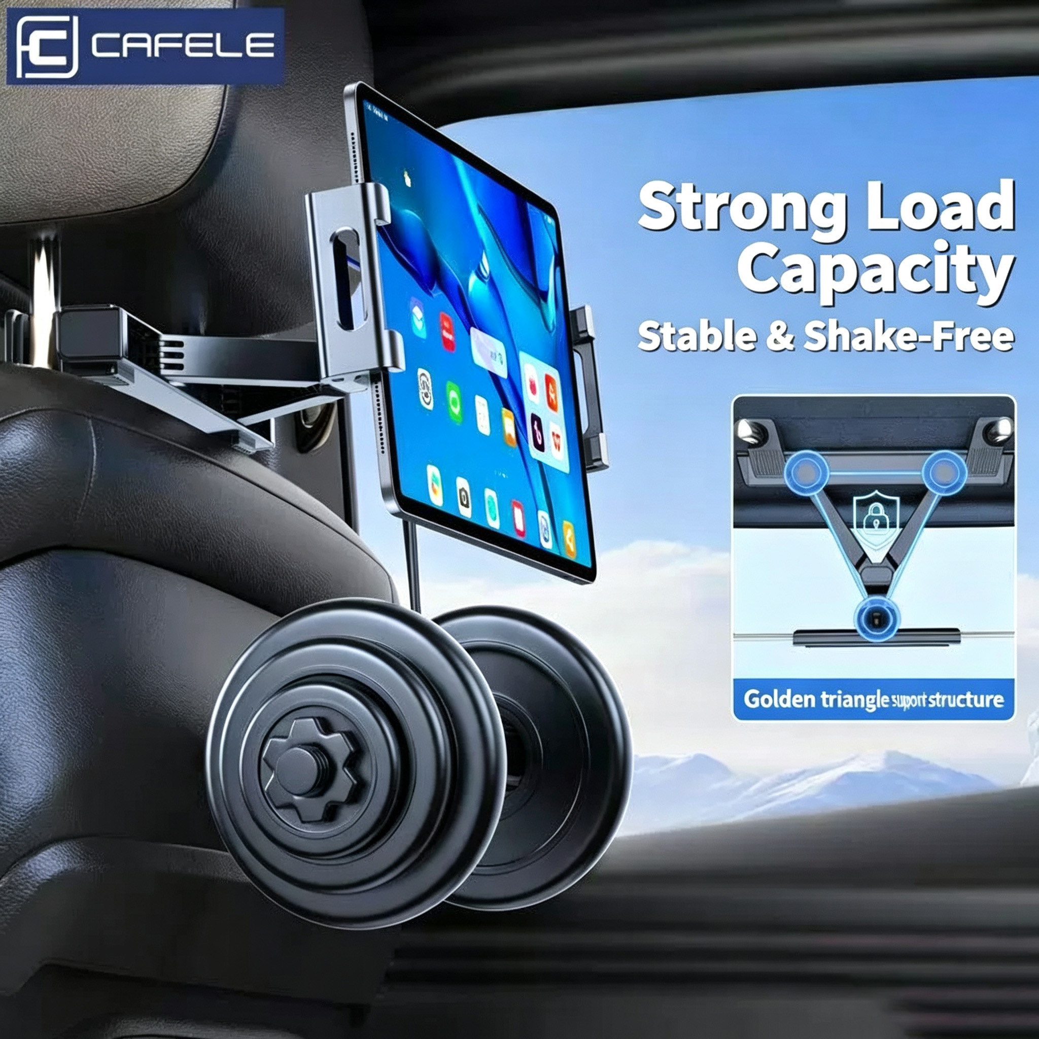 Car Headrest Tablet Holder Back Seat Car Tablet Mount Telescopic Adjustable Car Seat Headrest Phone Stand For 4.7 2.9 Inch Tablet Phone  For Car Backseat Entertainment photo 3