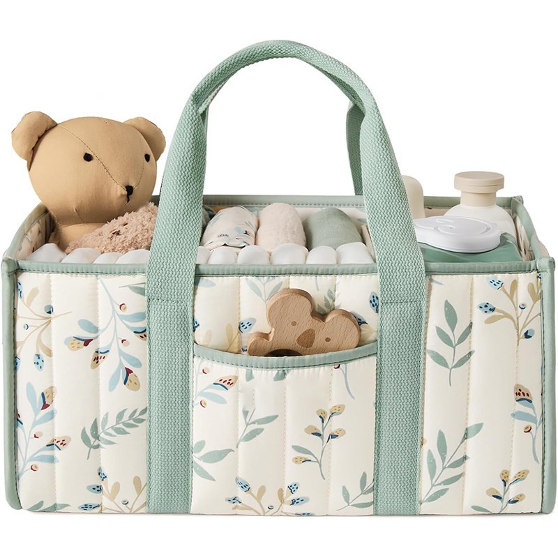 Handheld And Portable Mommy Bag, Large Capacity Professional Customized Mother And Baby Storage Bag, Storage Bag - Mouse Tail Grass Leaf photo 1