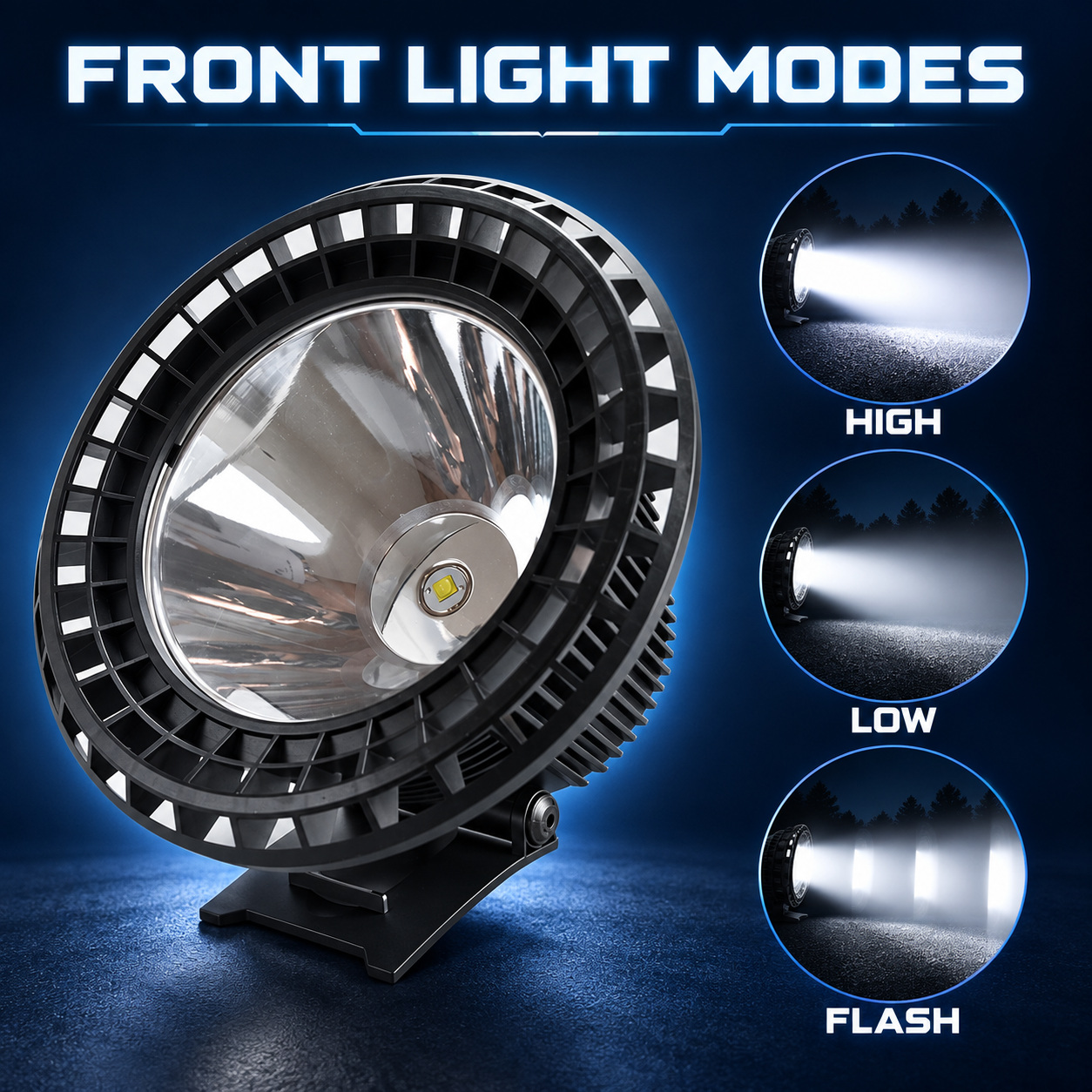 Rechargeable Battery Display LED Work Light 9000mAh For Auto W871B 24000LM Flood Red Blue Warning photo 7