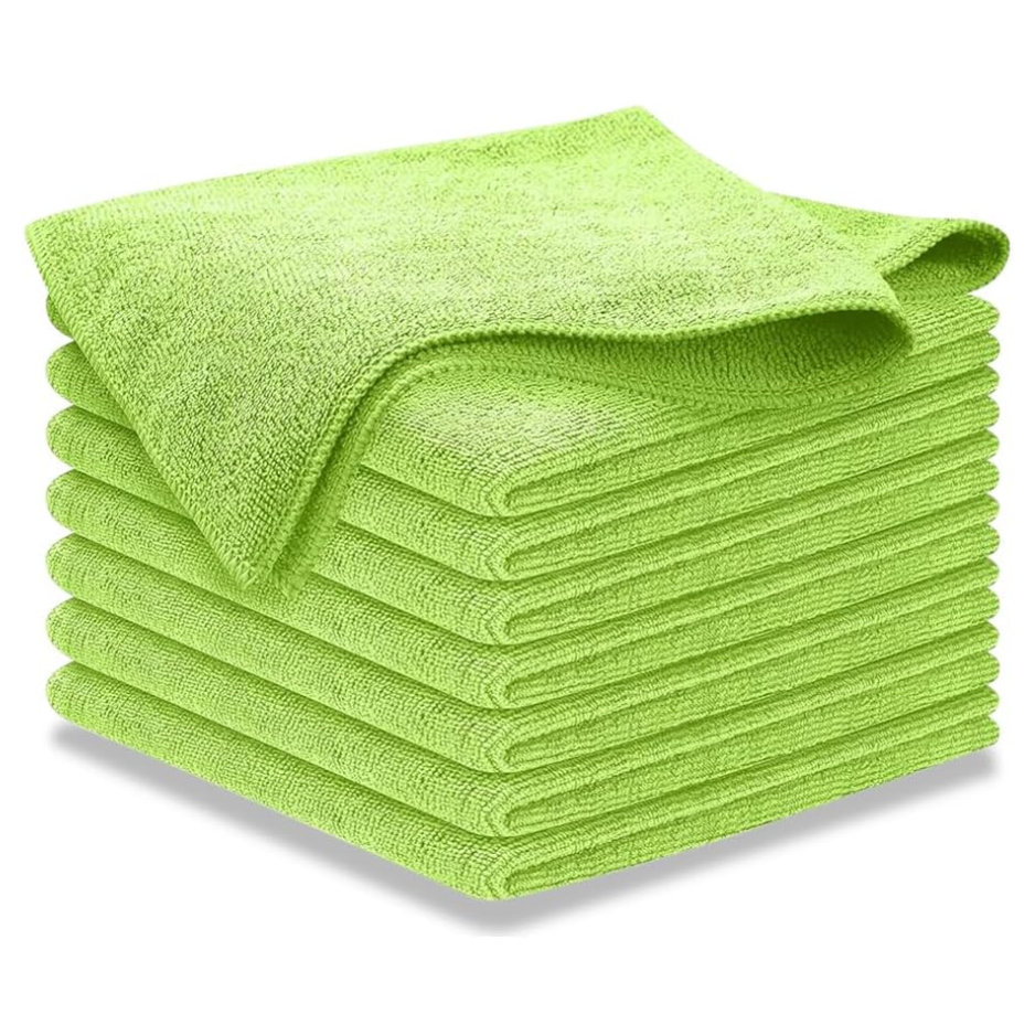 Microfiber Cleaning Cloth 8Pcs 12.5x12.5 Inch Ultra Absorbent Car Cleaning Towel Reusable Washable Cloth For Car, Glass, Mirror And Home photo 8