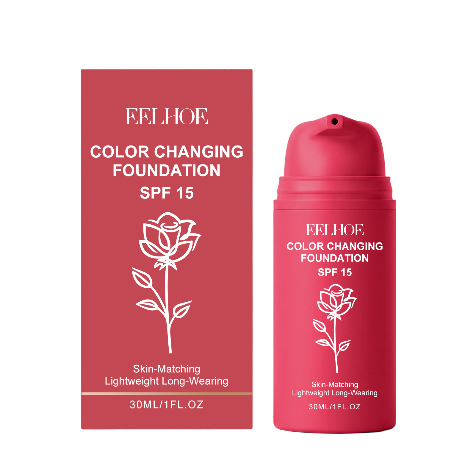 Warm Temperature Color Blending Foundation Liquid Natural Color 30ml Box photo 6