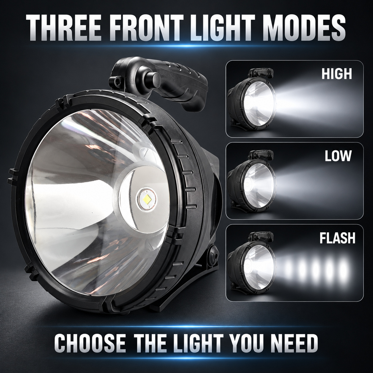 Rechargeable Battery Display LED Work Light 9000mAh For Auto W868B 2400LM 6x 18650 Flood Red photo 4