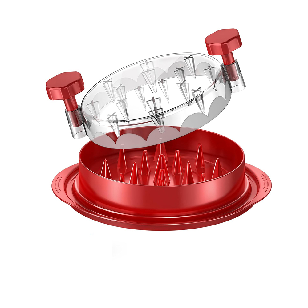 Chicken Shredder Machine, Manual Meat Shredder Tool With Round PP Bowl And Clear Non-Stick Lid, Hand-Powered Chicken Shredder For Pulled Chicken, Beef, Pork And Meat, Eco-Friendly Kitchen Food Shredde photo 8