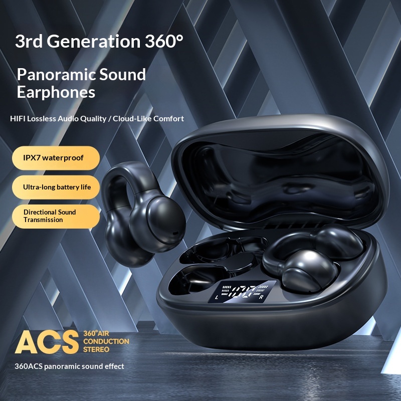 Cross Border Explosion M127 Long Range Hanging Earphone Private Model High Color Value Low Latency Wireless Bluetooth Headphones Wholesale photo 8