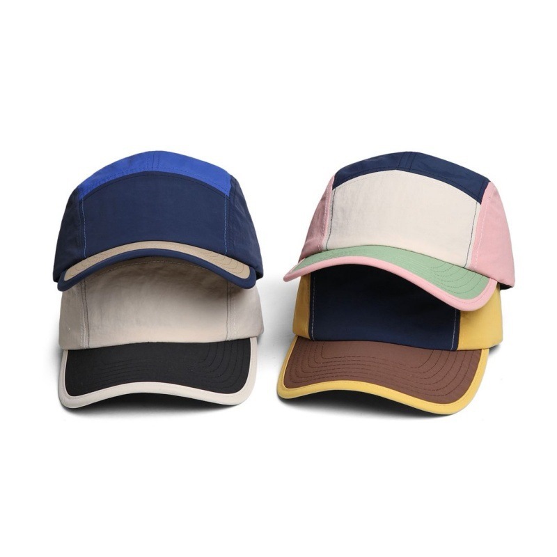 Japanese-style Vintage Quick-drying Multi-color Reflective Baseball Cap With Five-piece Workwear Design For Outdoor Climbing, Water Resistance And Sun Protection photo 5