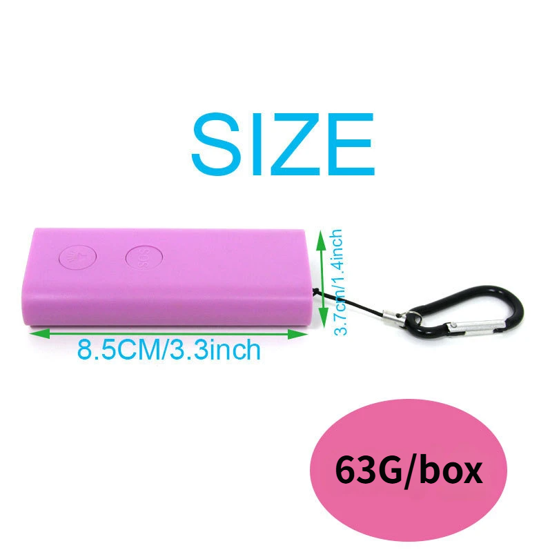 Personal Safety Alarm With 130LM LED Light For Self Defense Outdoor Emergency photo 3