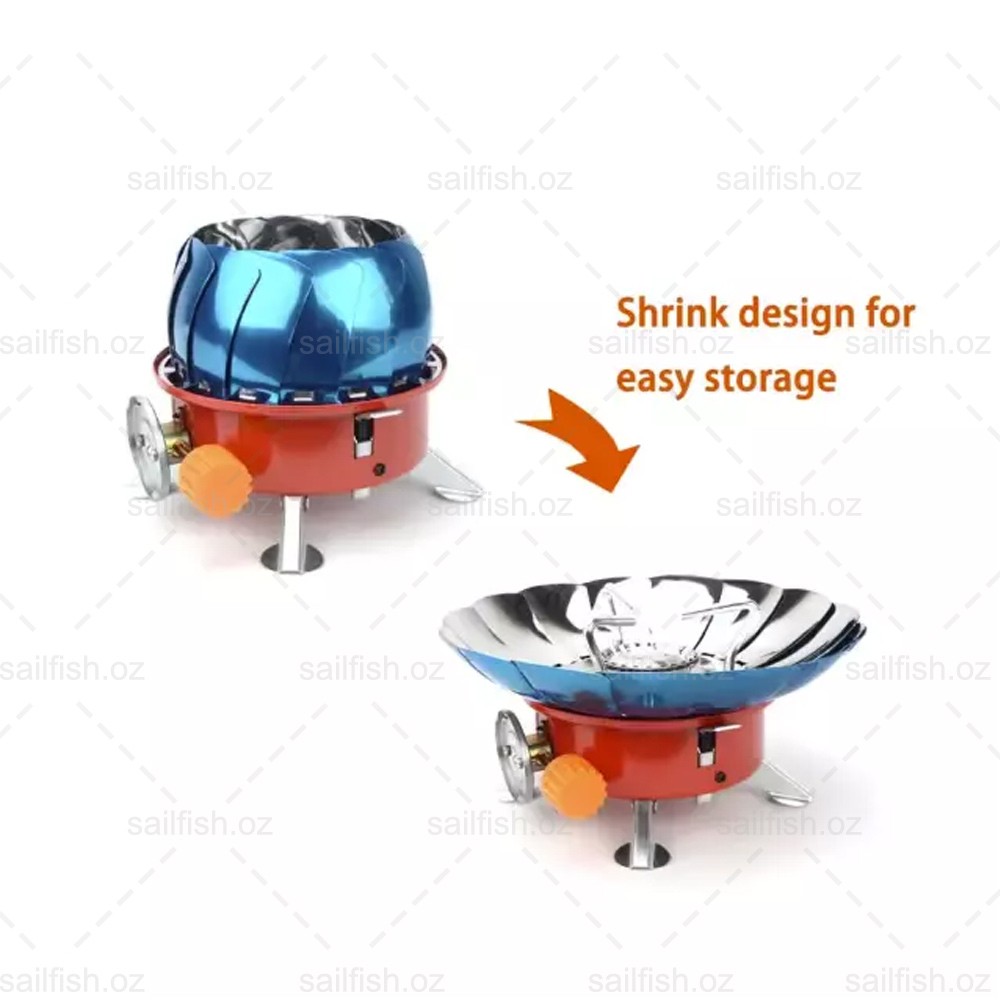 Mini Folding Camping Stove Portable Burner Butane Gas Cooker Outdoor Windproof photo 4