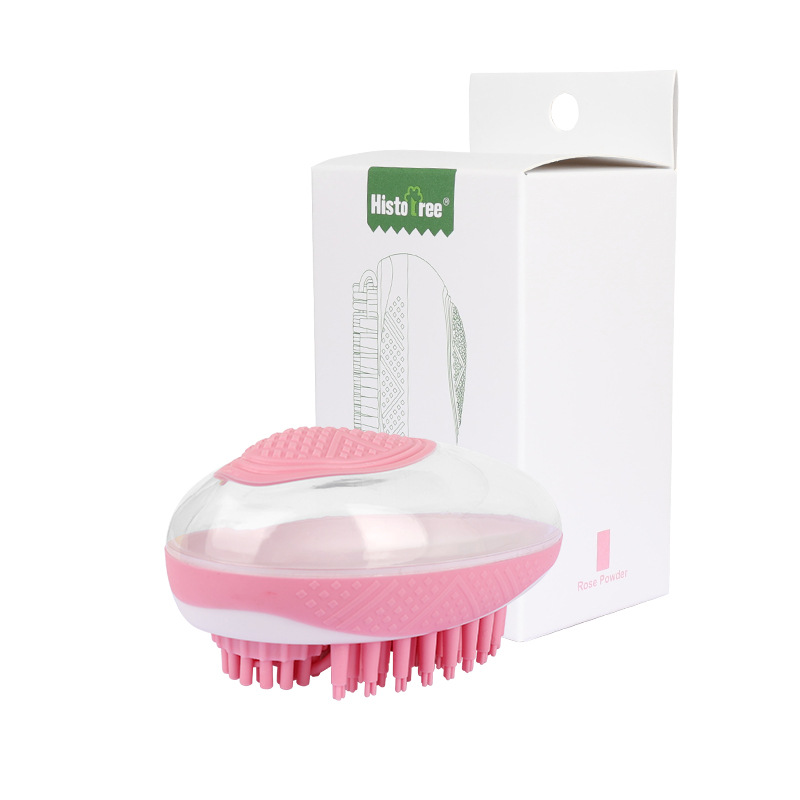 Dog Cat Bath Brush 2-in-1 Pet SPA Massage Comb Soft Silicone Pets Shower Hair Grooming Cmob Dog Cleaning Tool Pet Products photo 8