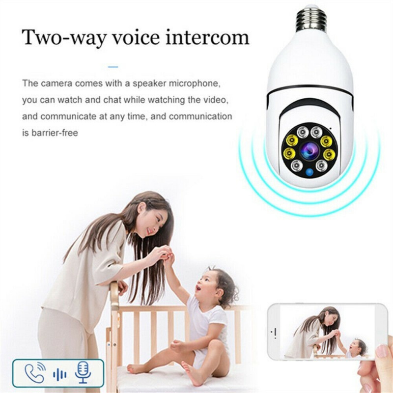 IR E27 Light Bulb Camera 1080P HD Wireless Wifi Smart Home Security Camera photo 6
