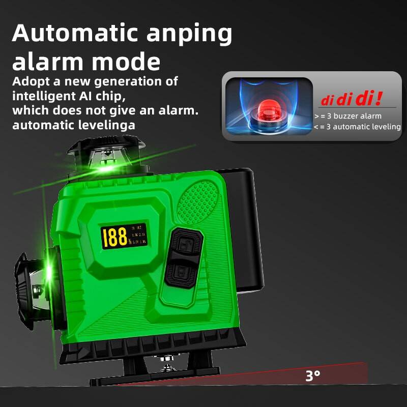 Laser Level Kit, 16 Line 4D Blue photo 4