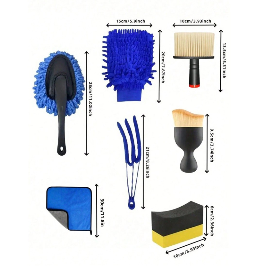 18pcs Car Cleaning Kit Car Detailing Brush Set Duster Detailing Tools Set photo 3