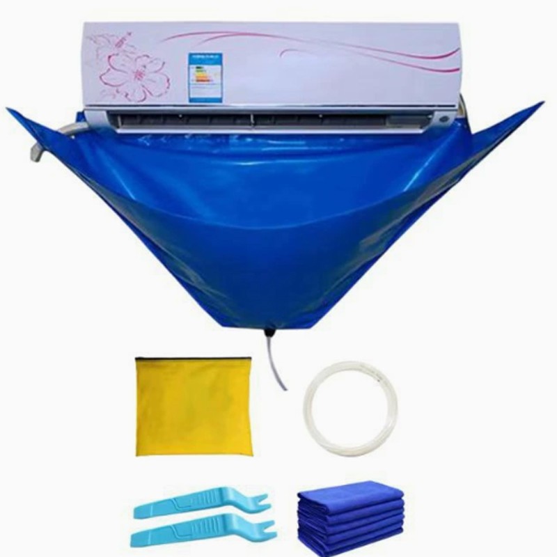 Wash Cover Air Conditioner Cleaning Bags Waterproof Wall Mounted Protectors Kit photo 2