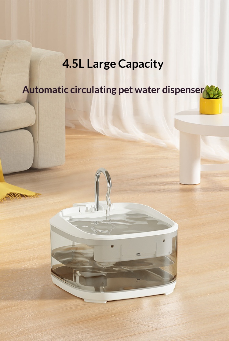 Large Capacity Fully Transparent Automatic Circulating Filtered Pet Water Fountain photo 6