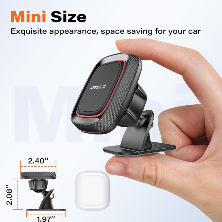 APPS2Car 2 Pack Magnetic Phone Holder For Car, Dashboard Magnet Car Mount photo 2